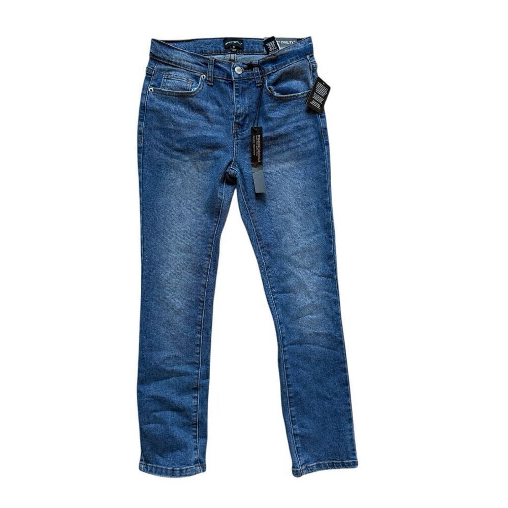 NWT Youth Boys Project Civility Slim Straight Dark Wash Denim Jeans - Sz 10